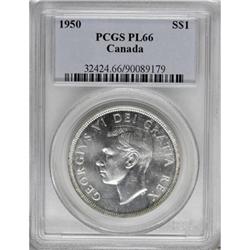 Canada George VI Dollar 1950, KM46, Prooflike 66
