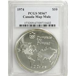 Canada Elizabeth II Mule 10 Dollars 1974,