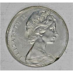 Canada Elizabeth II Mint Error 1978, 5 Cents