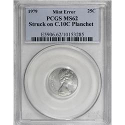 Canada Elizabeth II Mint Error 1979, 25 Cents
