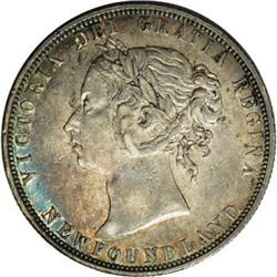 Canada Newfoundland Victoria 50 Cents 1873, KM6,