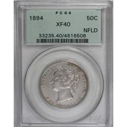 Canada Newfoundland Victoria 50 Cents 1894, KM6,