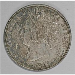 Canada Newfoundland Victoria 50 Cents 1900, KM6,