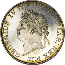 Ceylon George IV. Silver Rix Dollar 1821, KM-84,
