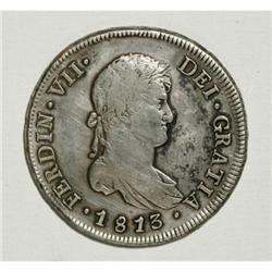Chile Ferdinand VII 8 Reales 1813-FJ, KM80,