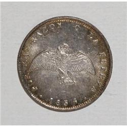 Chile Republic Silver Minor Threesome, KM121
