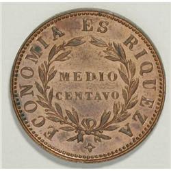 Chile Republic Copper - Trio of Types, KM126 1/2