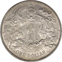 China Empire Dollar Year 3 (1911), Km-Y31, MS62