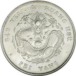 China Chihli Dollar Year 34 (1908), KM-Y73.2,