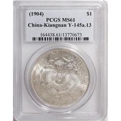 China Kiangnan Dollar 1904, KM145a.13, MS61