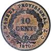 Image 2 : Cuba Republic Copper Pattern 10 Centavos 1870,