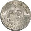 Image 2 : Cuba Republic 40 Centavos 1920 Low Relief,