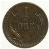 Image 3 : Denmark Christian IX 1 Ore 1876, KM792.1, toned