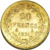 Image 2 : France Louis Philippe I gold 20 Francs 1831-A,