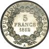 Image 2 : France Louis Napoleon Pattern Proof 5 Francs