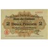 Image 2 : Luxembourg Kassenschein 2 Francs - 1 Mark 60