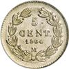 Image 2 : Mexico Maximilian silver 5 Centavos 1864-M,