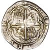 Image 2 : Peru Felipe II cob 2 Reales Assayer D over X,