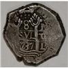 Image 1 : Peru Felipe V Cob 8 Reales 1737L-N, KM34a, crude