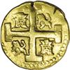 Image 2 : Peru Felipe V gold Cob 8 Escudos 1727L-M,