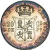 Image 2 : Philippines Isabella II silver 20 Centimos 1868,