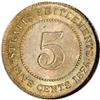 Image 2 : Straits Settlements Victoria silver 5 Cents