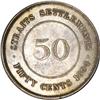 Image 2 : Straits Settlements Victoria silver 50 Cents