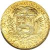 Image 2 : Venezuela Republic gold 5 Venezolanos 1875A,