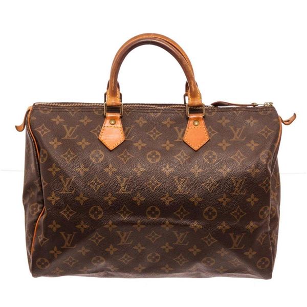 Louis Vuitton Brown Speedy 35cm Satchel Bag