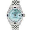 Image 2 : Rolex Ladies Stainless Steel Ice Blue Diamond 26MM Oyster Perpetaul Datejust