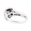 Image 3 : 2.11 ctw Sapphire and Diamond Ring - 14KT White Gold