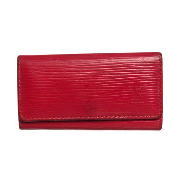 Louis Vuitton Red Epi Leather 4 Key Holder