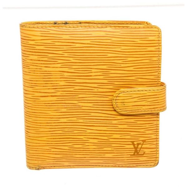 Louis Vuitton Yellow Epi Leather Bifold Wallet
