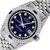 Image 7 : Rolex Mens Stainless Steel Diamond Lugs Blue Vignette & Sapphire Datejust Wristw