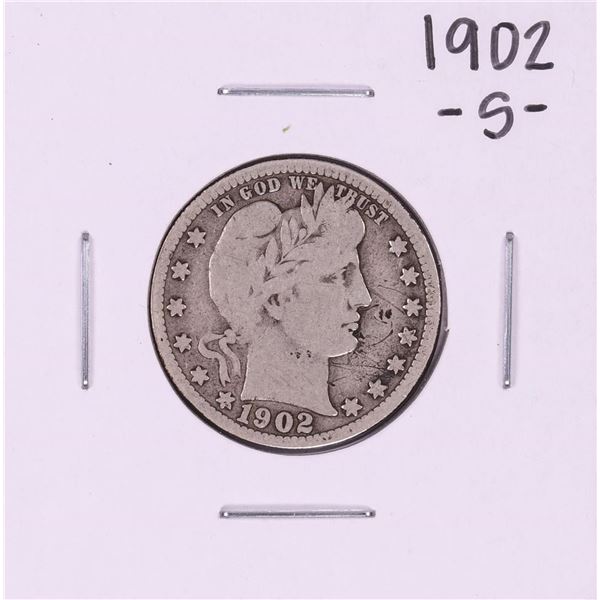 1902-S Barber Quarter Coin
