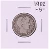 Image 1 : 1902-S Barber Quarter Coin