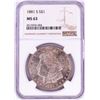 Image 1 : 1881-S $1 Morgan Silver Dollar Coin NGC MS63
