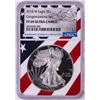 Image 1 : 2018-W $1 Proof American Silver Eagle Coin NGC PF69 Ultra Cameo Congratulations Flag
