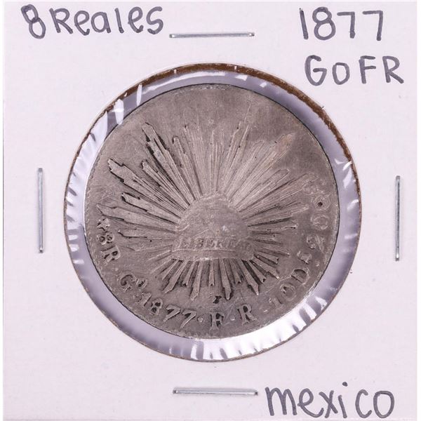 1877 Go FR Mexico 8 Reales Silver Coin