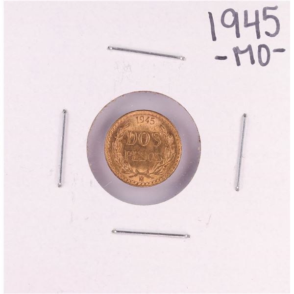 1945 Mexico Dos Pesos Gold Coin