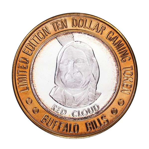 .999 Silver Buffalo Bills Resort & Casino Primm, NV $10 Limited Edition Gaming Token