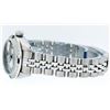 Image 9 : Rolex Ladies Stainless Steel Blue Vignette Diamond & Sapphire Datejust Wristwatch