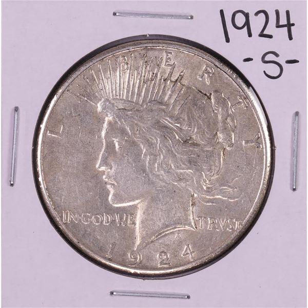 1924-S $1 Peace Silver Dollar Coin