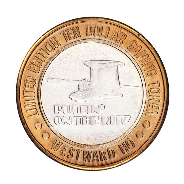.999 Silver Westward Ho Casino Las Vegas $10 Casino Limited Edition Gaming Token