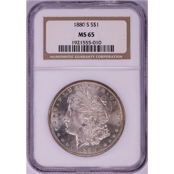 1880-S $1 Morgan Silver Dollar Coin NGC MS65