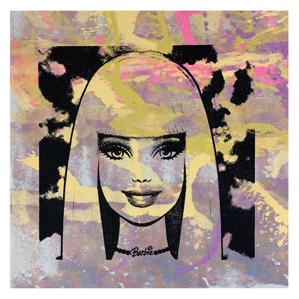 Rodgers "Barbie" Original Mixed Media on Canvas