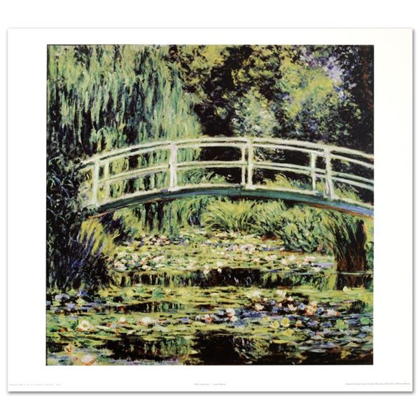 Monet (1840-1926) "White Waterlilies" Print Poster on Paper