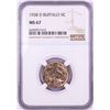 Image 1 : 1938-D Buffalo Nickel Coin NGC MS67