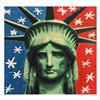 Image 1 : Steve Kaufman (1960-2010) "Liberty Head" Original Serigraph on Canvas
