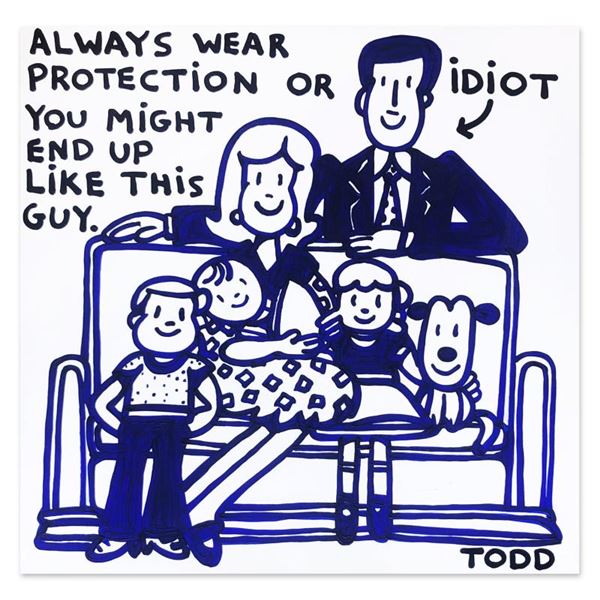 Goldman "Idiot" Original Acrylic on Canvas